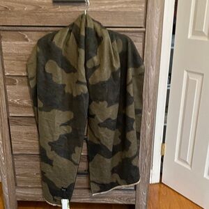 Aqua Forest Green Camo Scarf